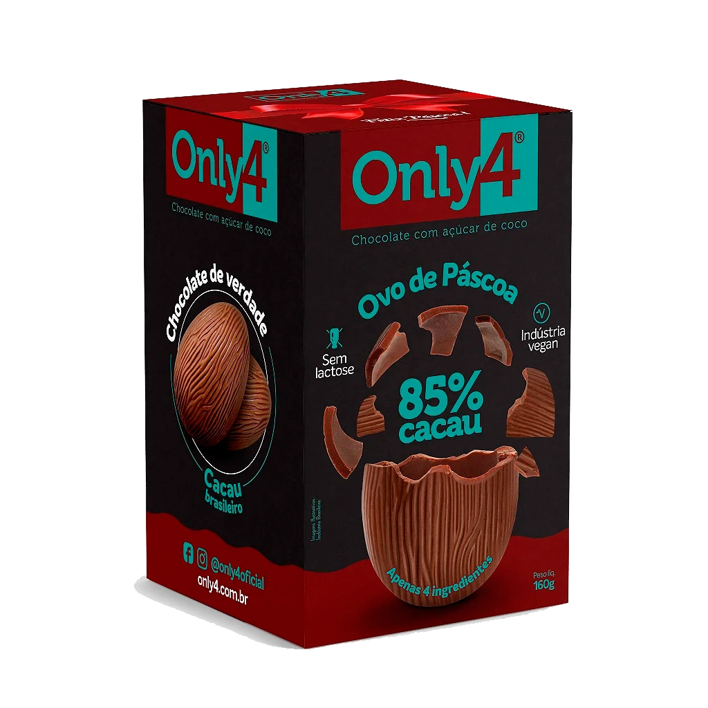 Ovo Pascoa Only4 85 Cacau 160g