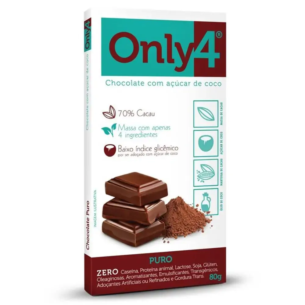 Chocolate Gourmet Nibs Zero 6unids 80g Only4