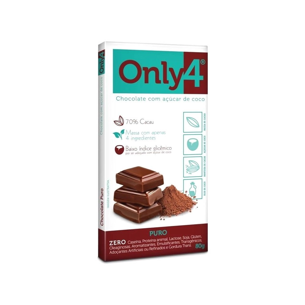 Chocolate Gourmet Puro Zero 80g Only 4