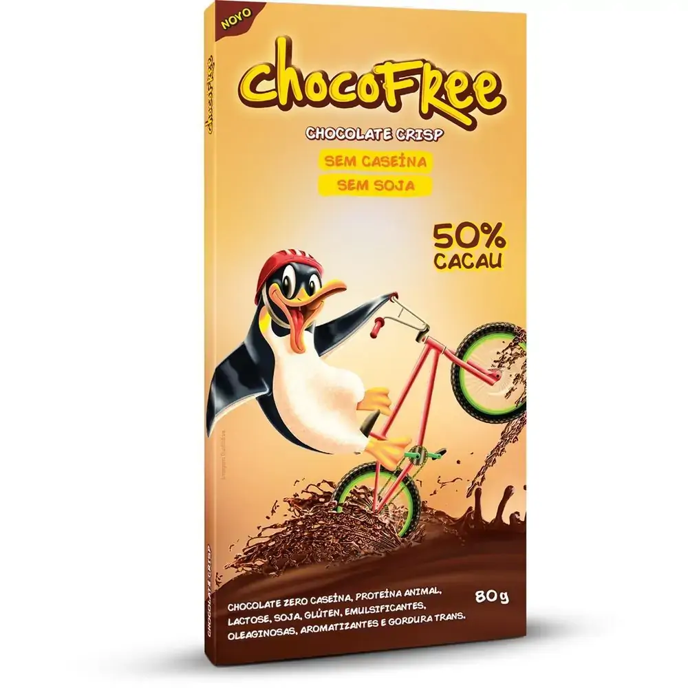 Chocofree Crisp Chocolate Vegano 50 Cacau Genevy