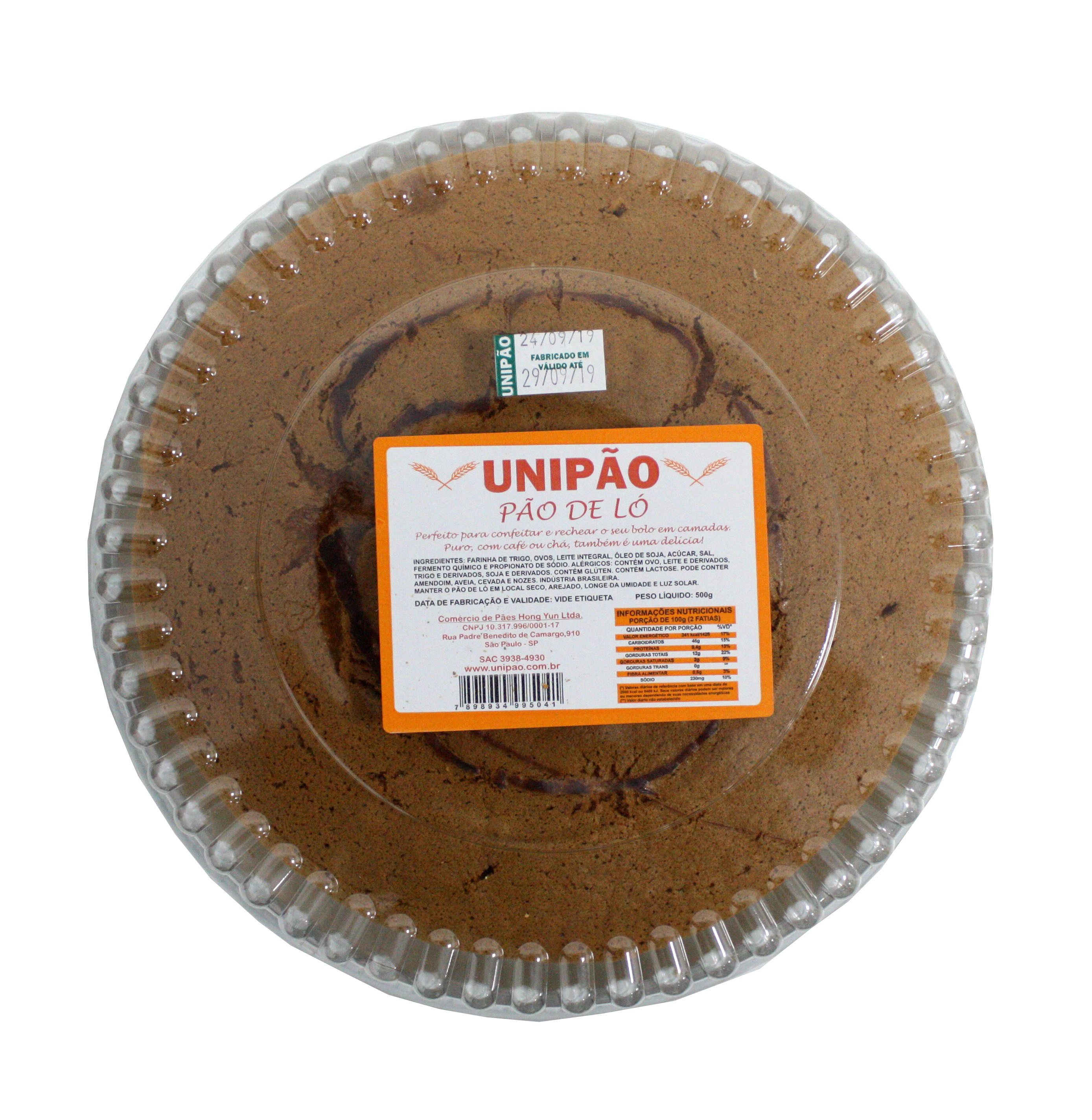 Bolo Unipao Pao De Lo