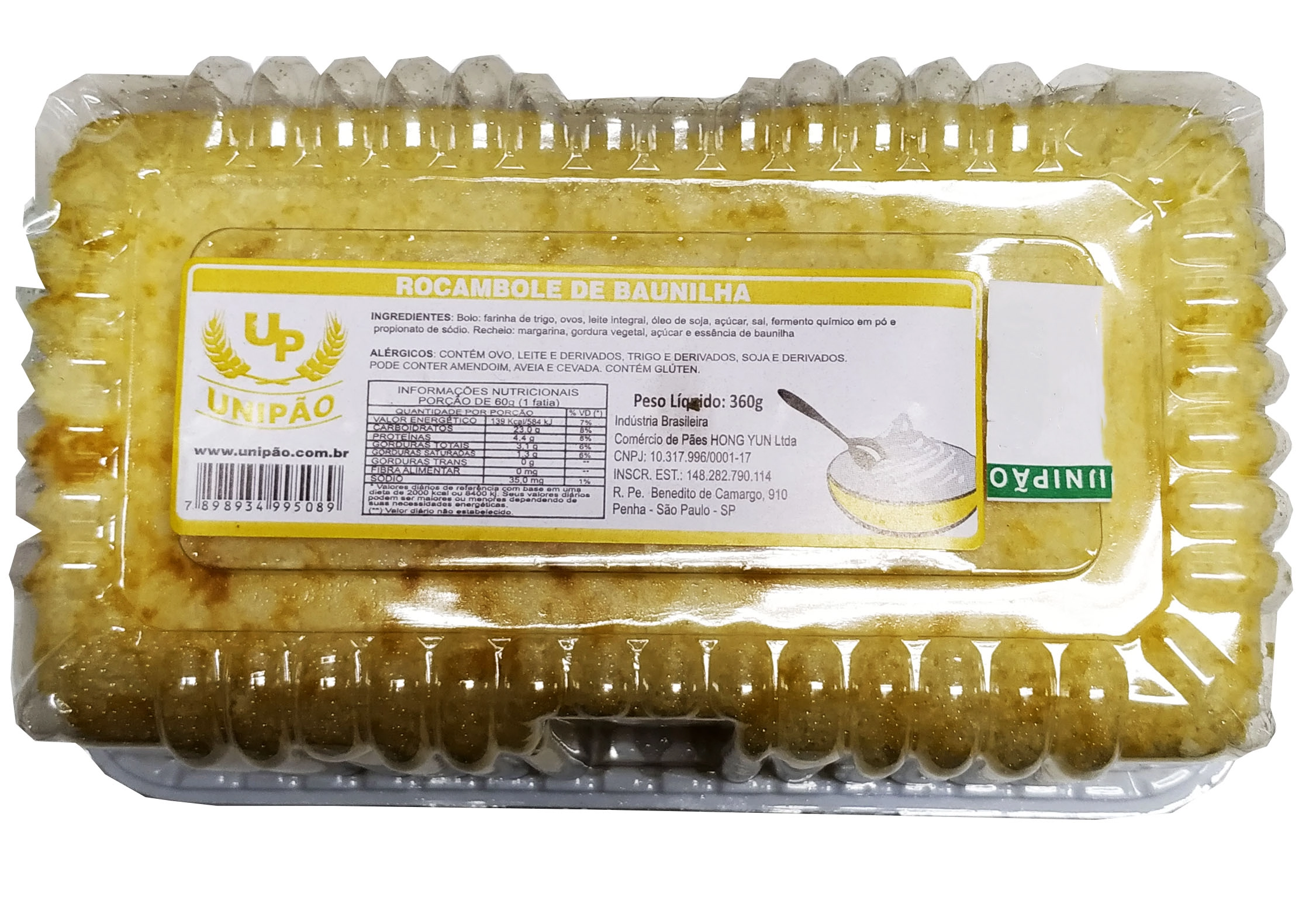 Rocambole Unipao Creme De Baunilha