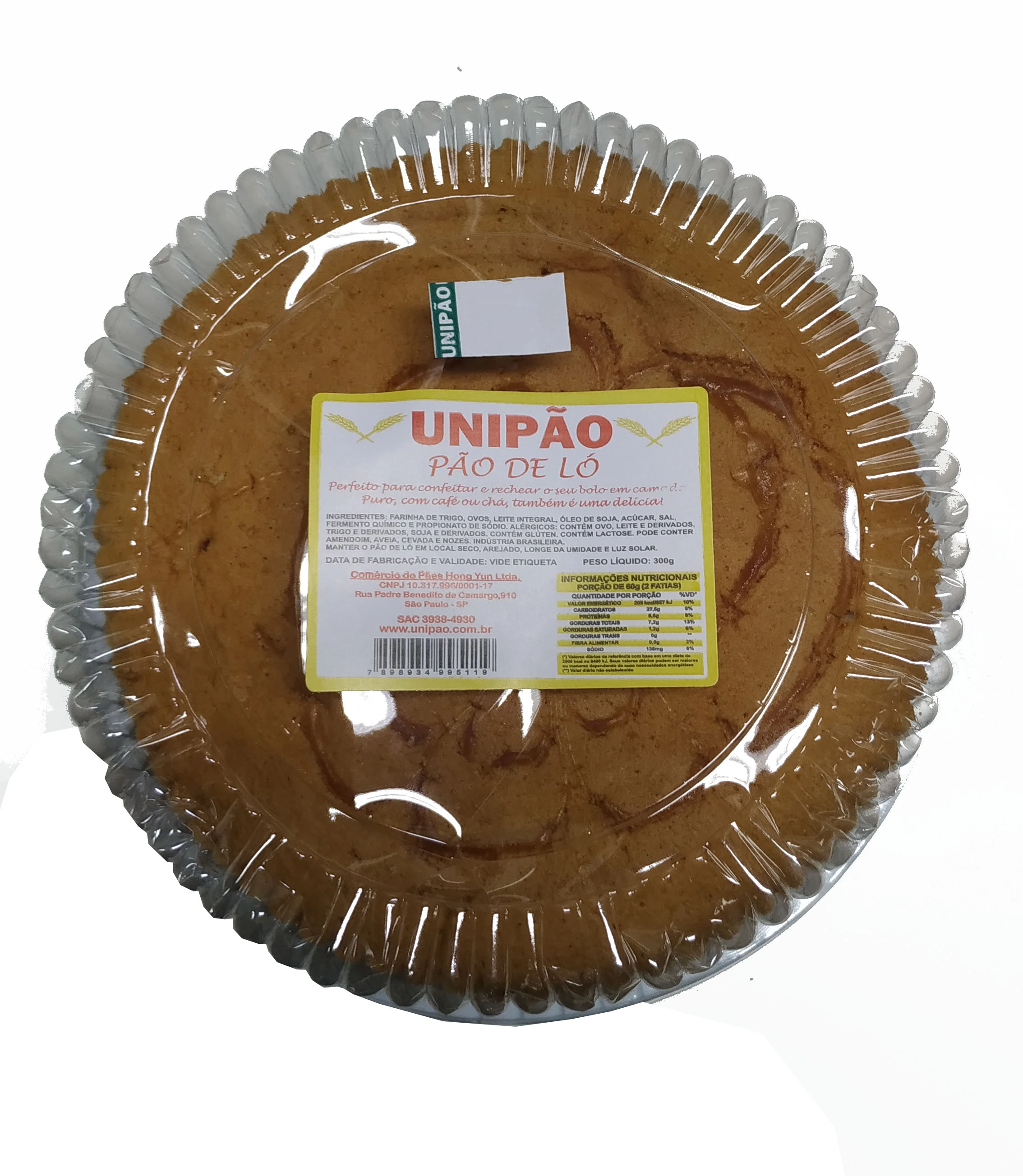 Bolo Unipao 300g Pao Lo
