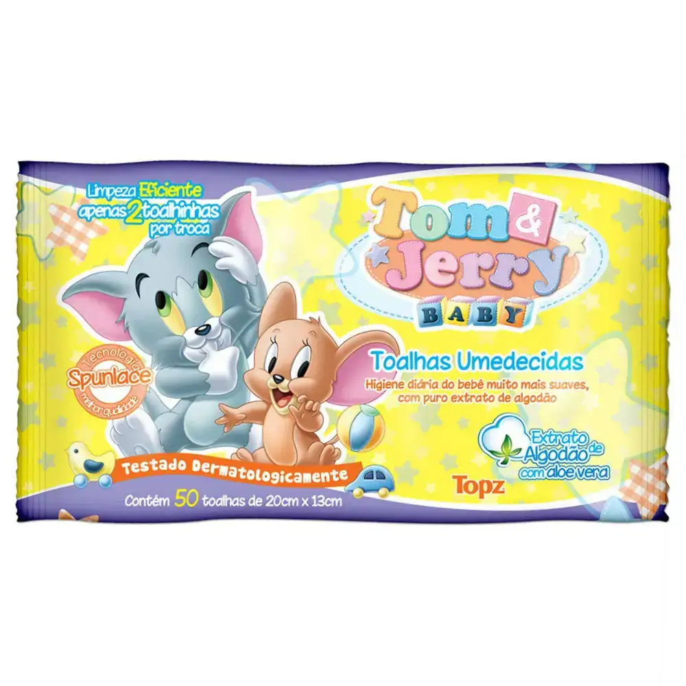 Toalha Umed Tom E Jerry Baby C/50