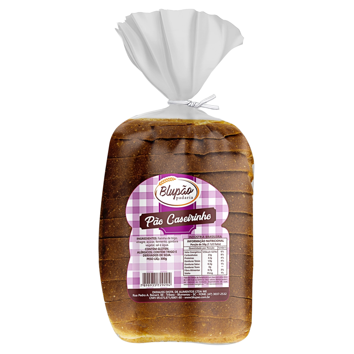 Pão Caseirinho Blupão Pacote 300g