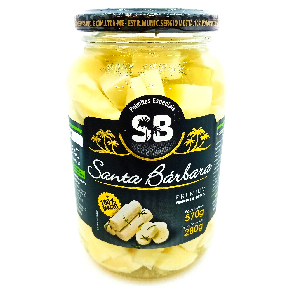 Palmito Santa Barbara Pedacos 280g