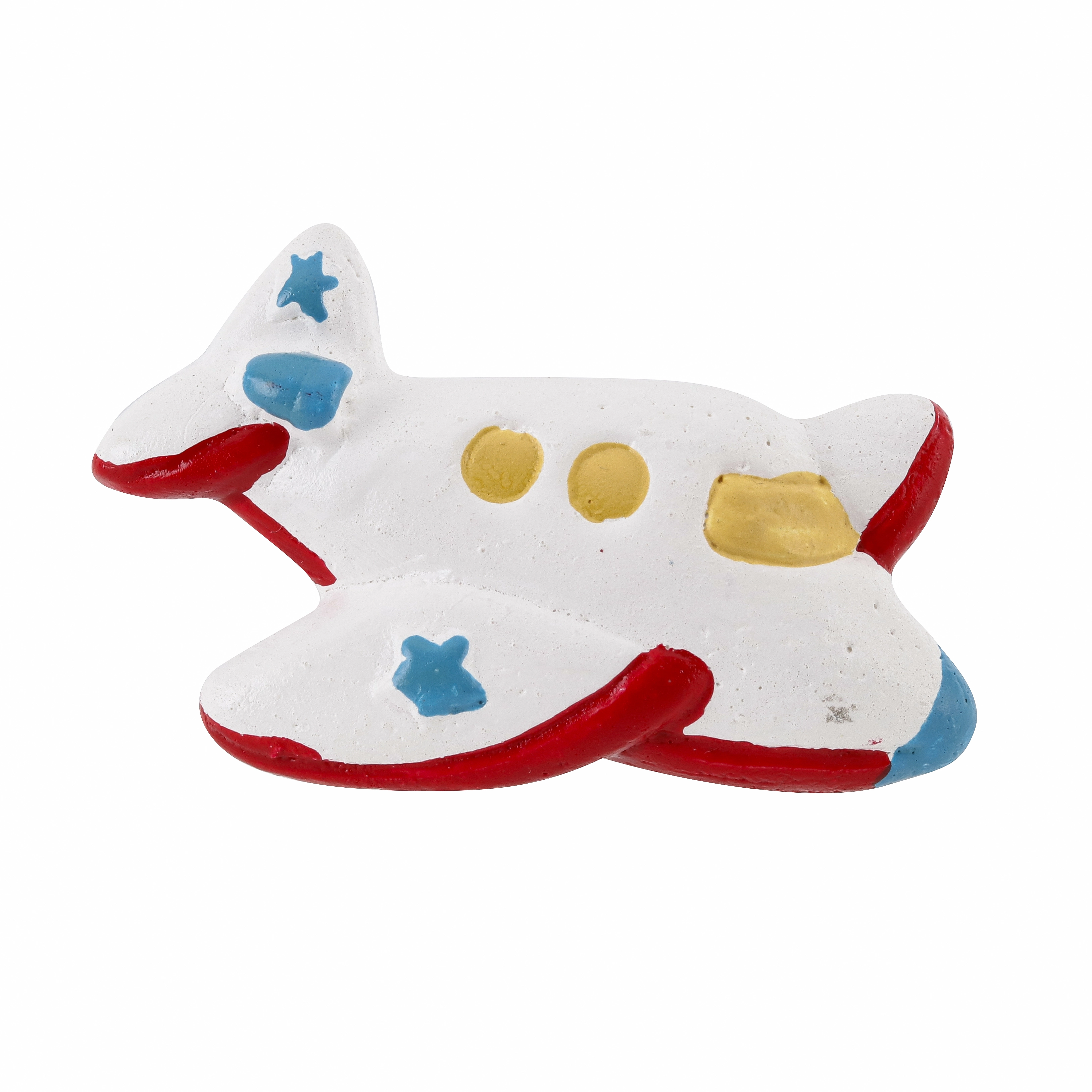 Puxador para Móveis Sobrepor Resina Avião Branco 30mm 1 peça