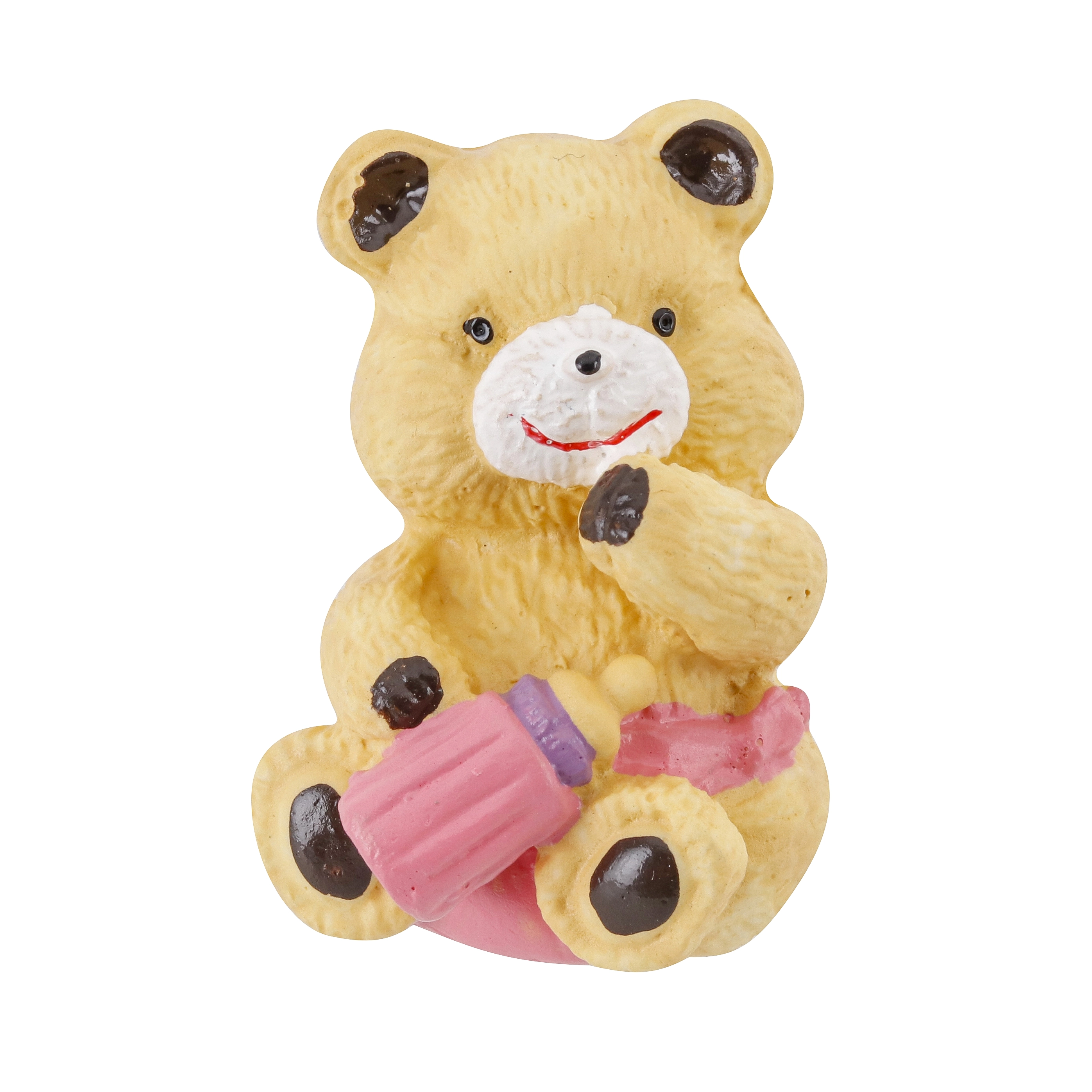 Puxador Infantil para Móveis 50mm Ursinho Rosa 1 peças