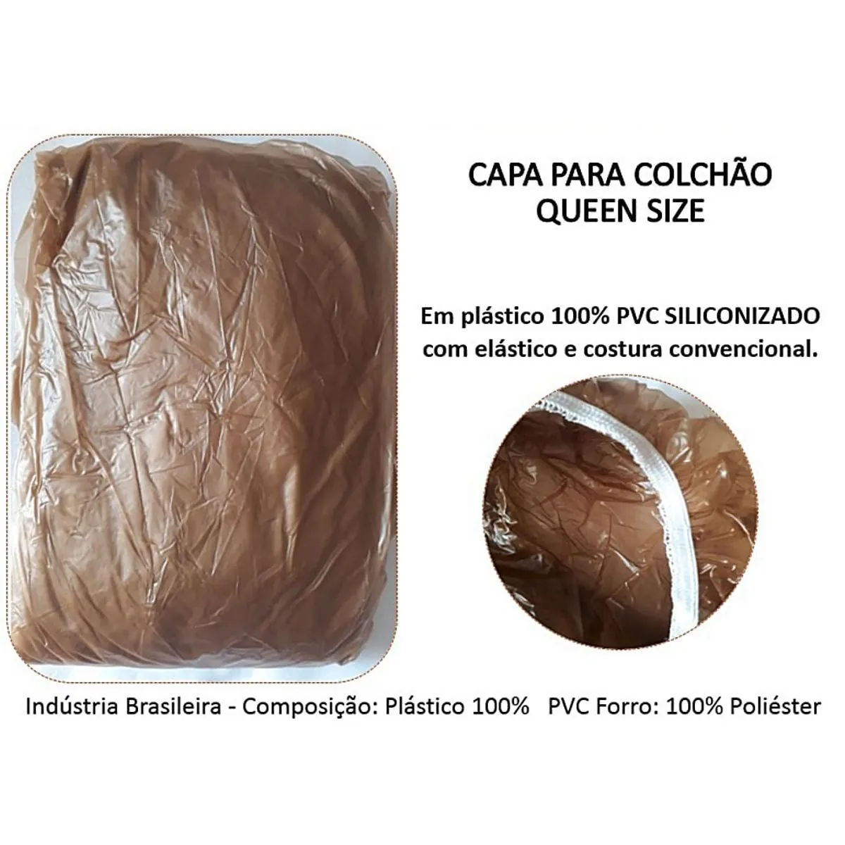 Capa Diamante para Colchão Queen Size - Elástico - 2,60m x 2,85m