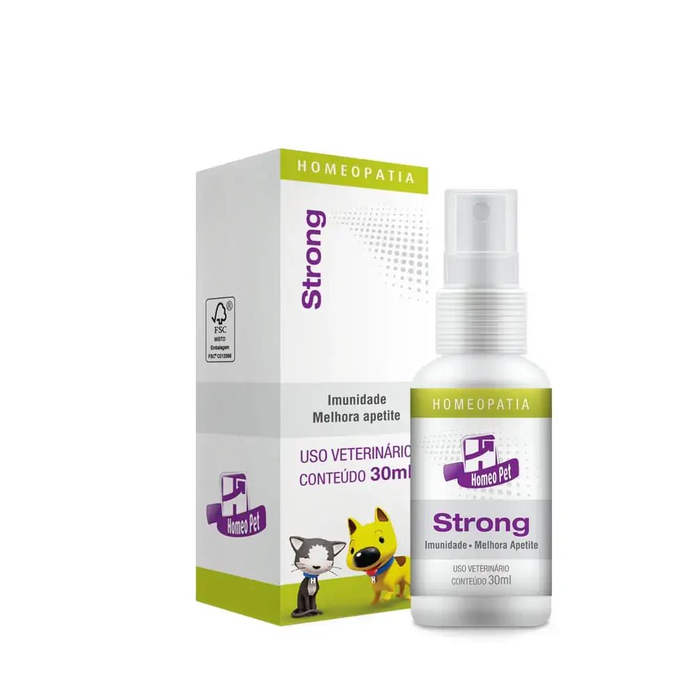 Strong 30ml Homeopet Real H Cães e Gatos Homeopatia