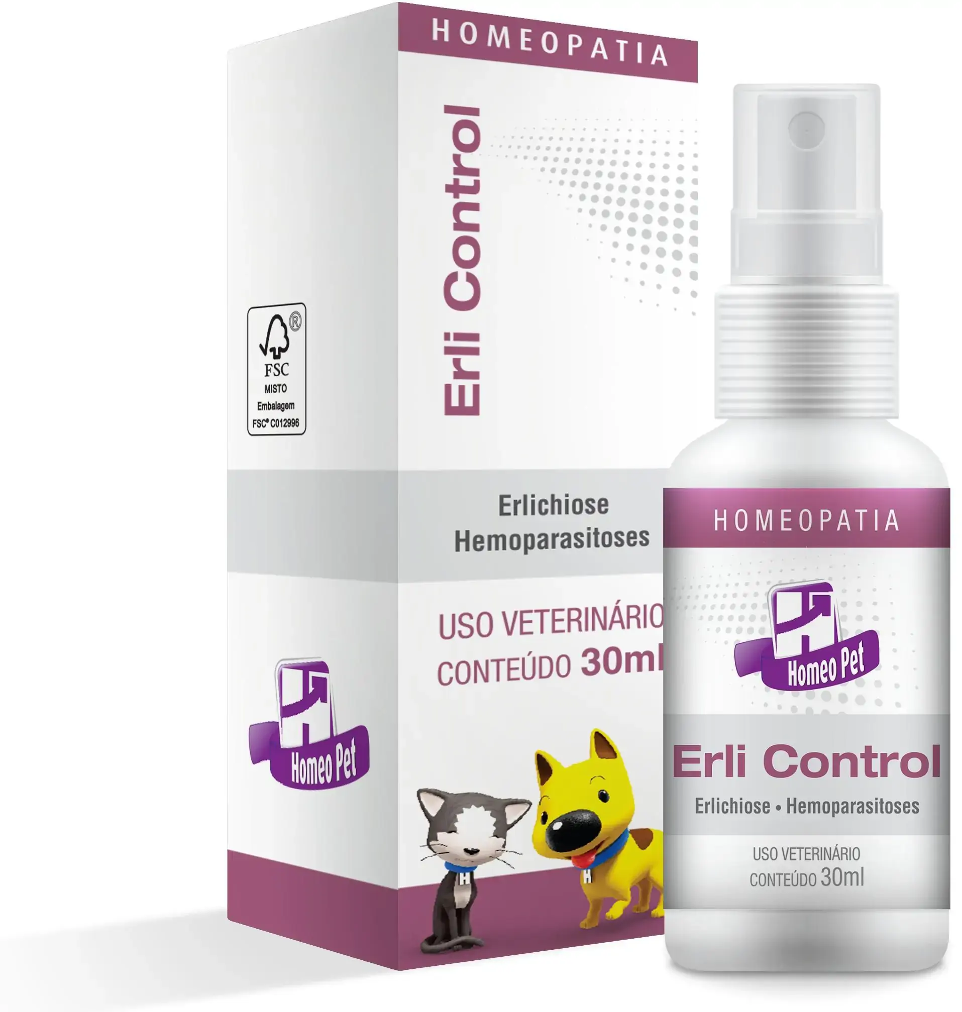 Sistema De Terapia Real H Homeo Pet Erli Control 30 Ml
