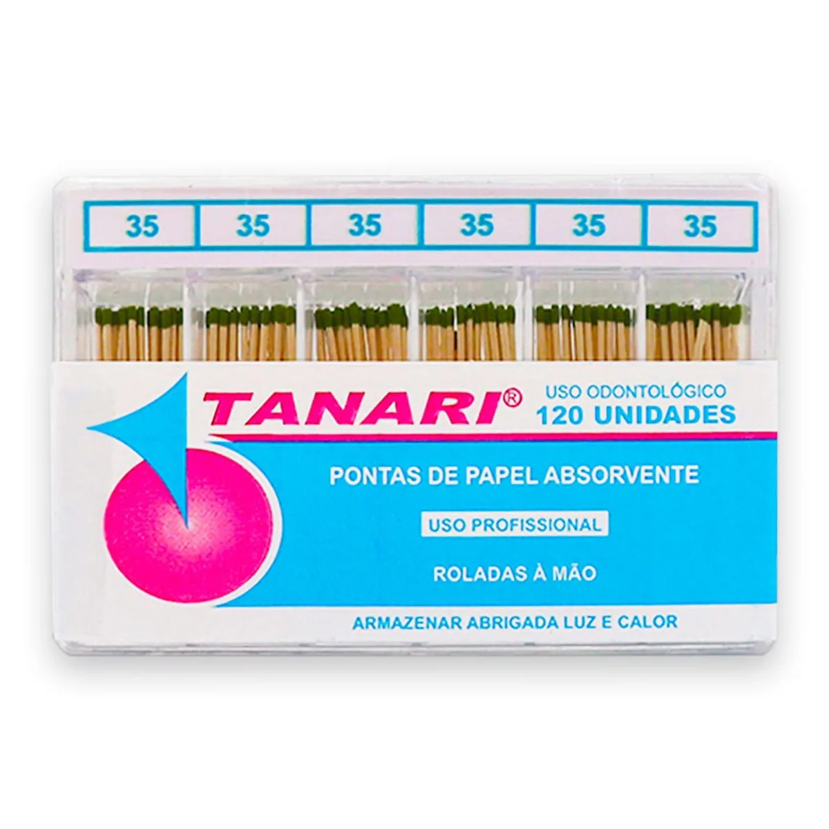 Pontas de Papel Absorvente Não Estéril c/120 Tanari 35