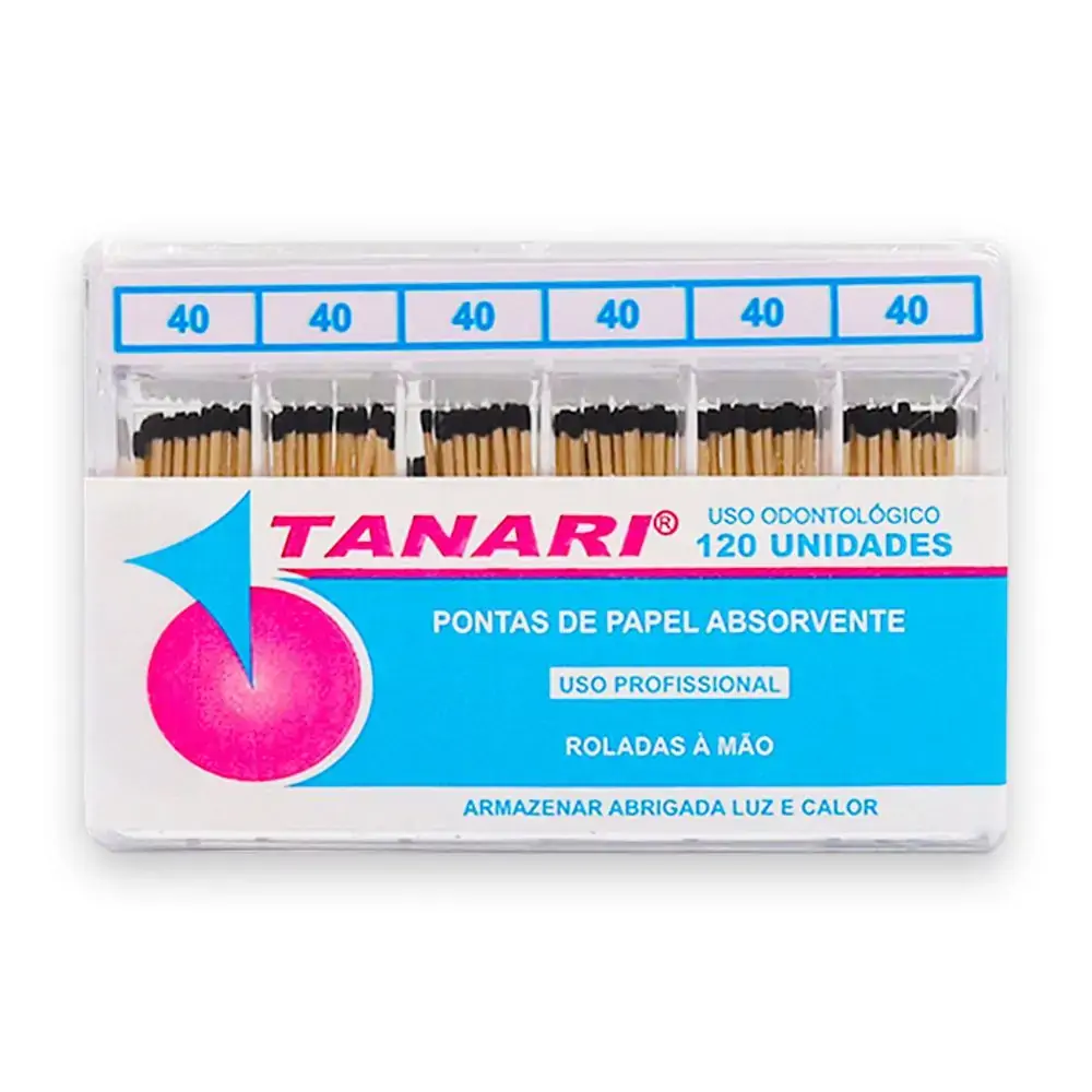 Ponta de Papel Absorvente Bulks 28mm - Tanari - 40 (Cód. 25.6330)