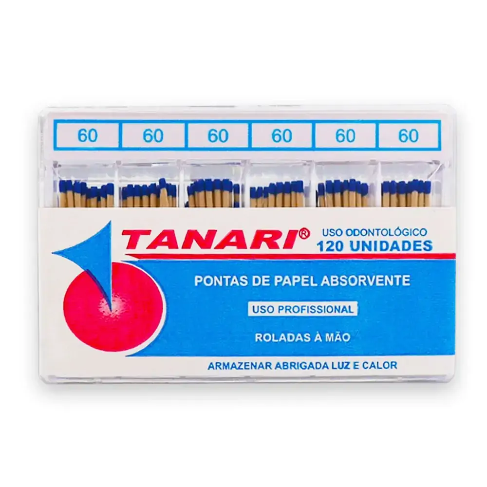 Ponta de Papel Absorvente Bulks 28mm - Tanari - 60 (Cód. 25.8319)