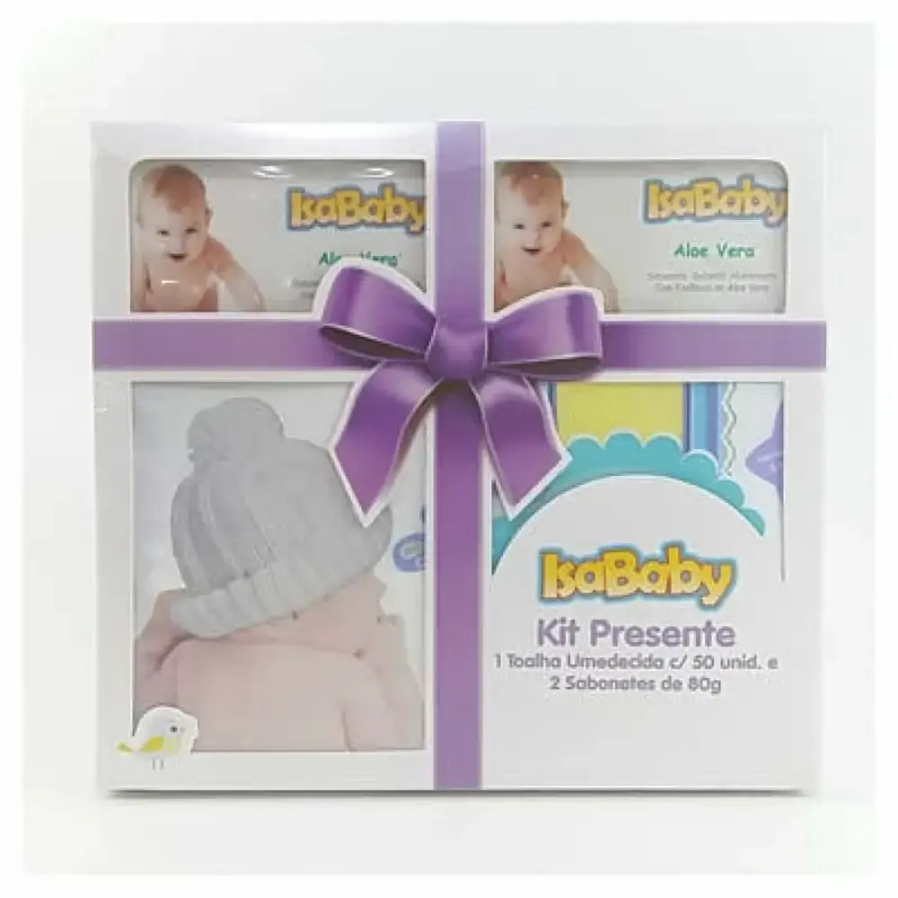 Isababy Kit Presente Toalha 2 Sabonetes Aloe Vera 6x1