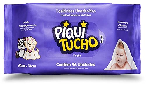 Toalha Umedecida Infantil Piquitucho Pratic Pacote 96 Unidades