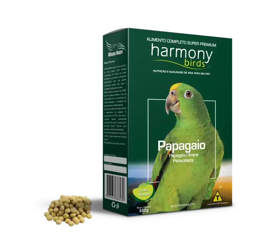 Harmony Birds Papagaio Natural - 300 g