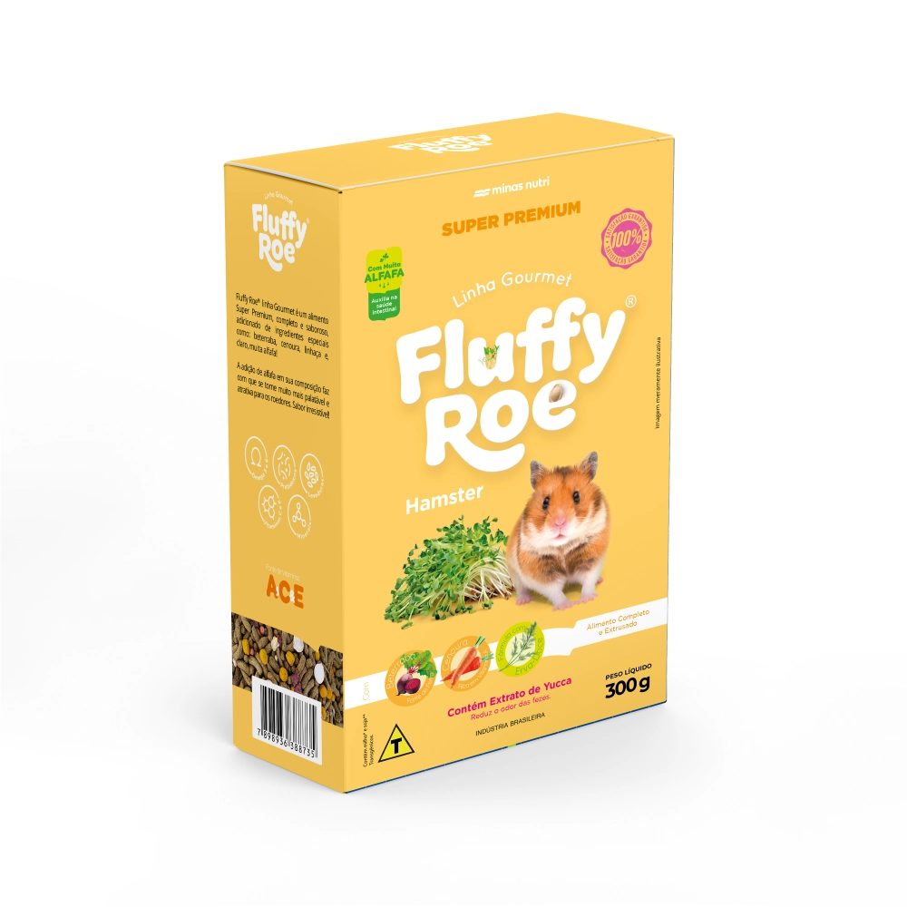 Fluffy Roe Hamster Gourmet