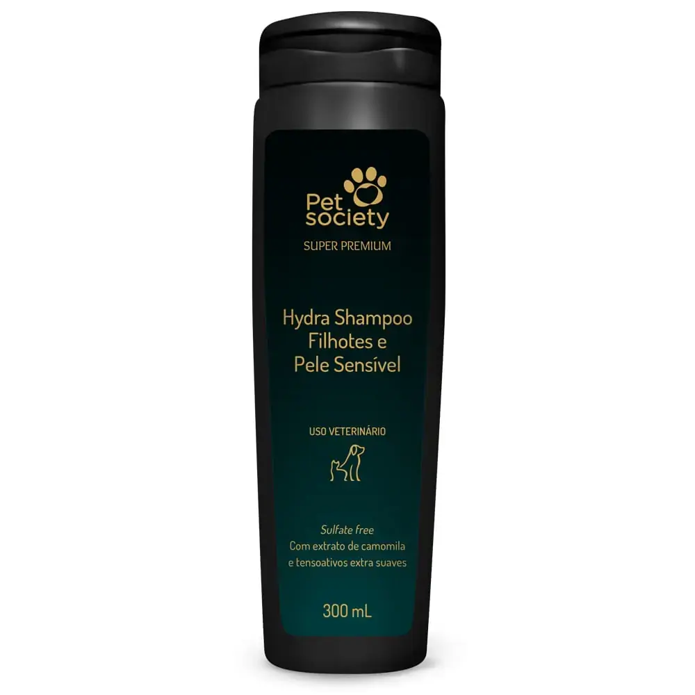 Shampoo Pet Society Para Cães Filhotes De Peles Sensíveis