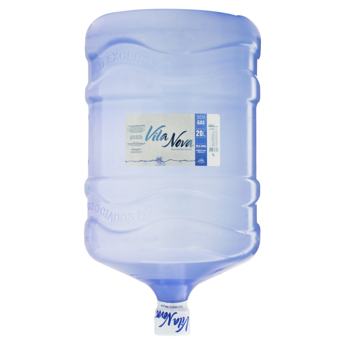 água Mineral Natural Sem Gás Vila Nova Galão Retornável 20l