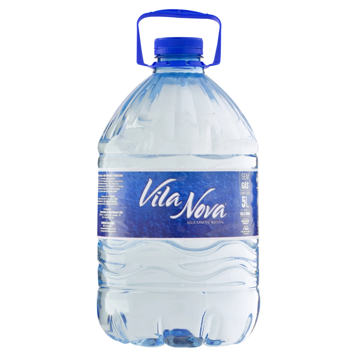 água Mineral Natural Sem Gás Vila Nova Galão 5l
