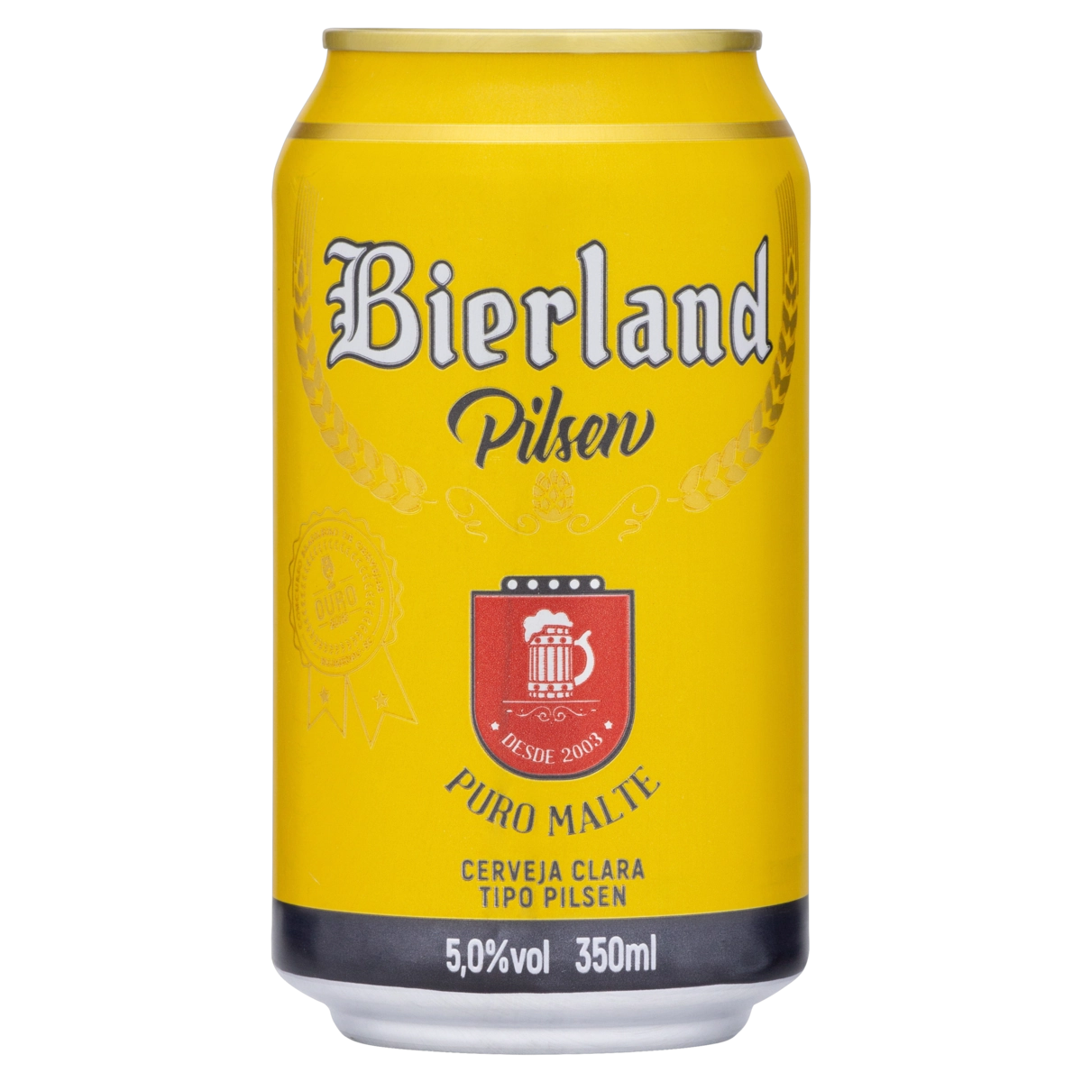 Cerveja Pilsen Puro Malte Bierland Lata 350ml