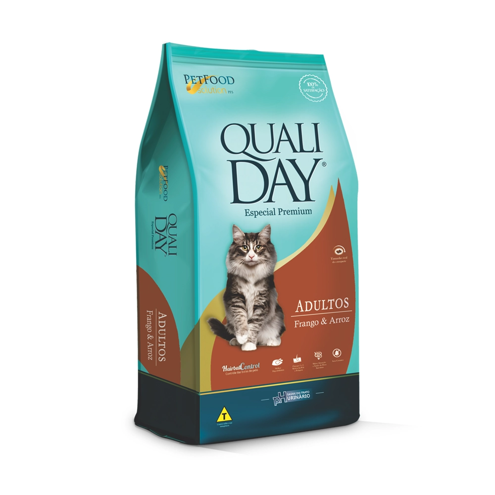Racao Qualiday Cat Ad. Fgoarroz 10.1kg