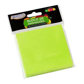 Bloco Adesivo 76x 76 Vd Lyke/brw