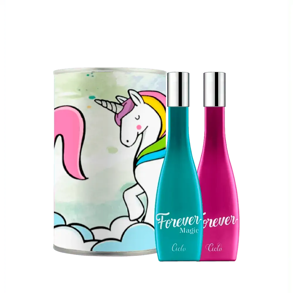 Perfume Ciclo Cosméticos Kit Deo Colônia Duo Forever 50ml + Forever Magic 50ml