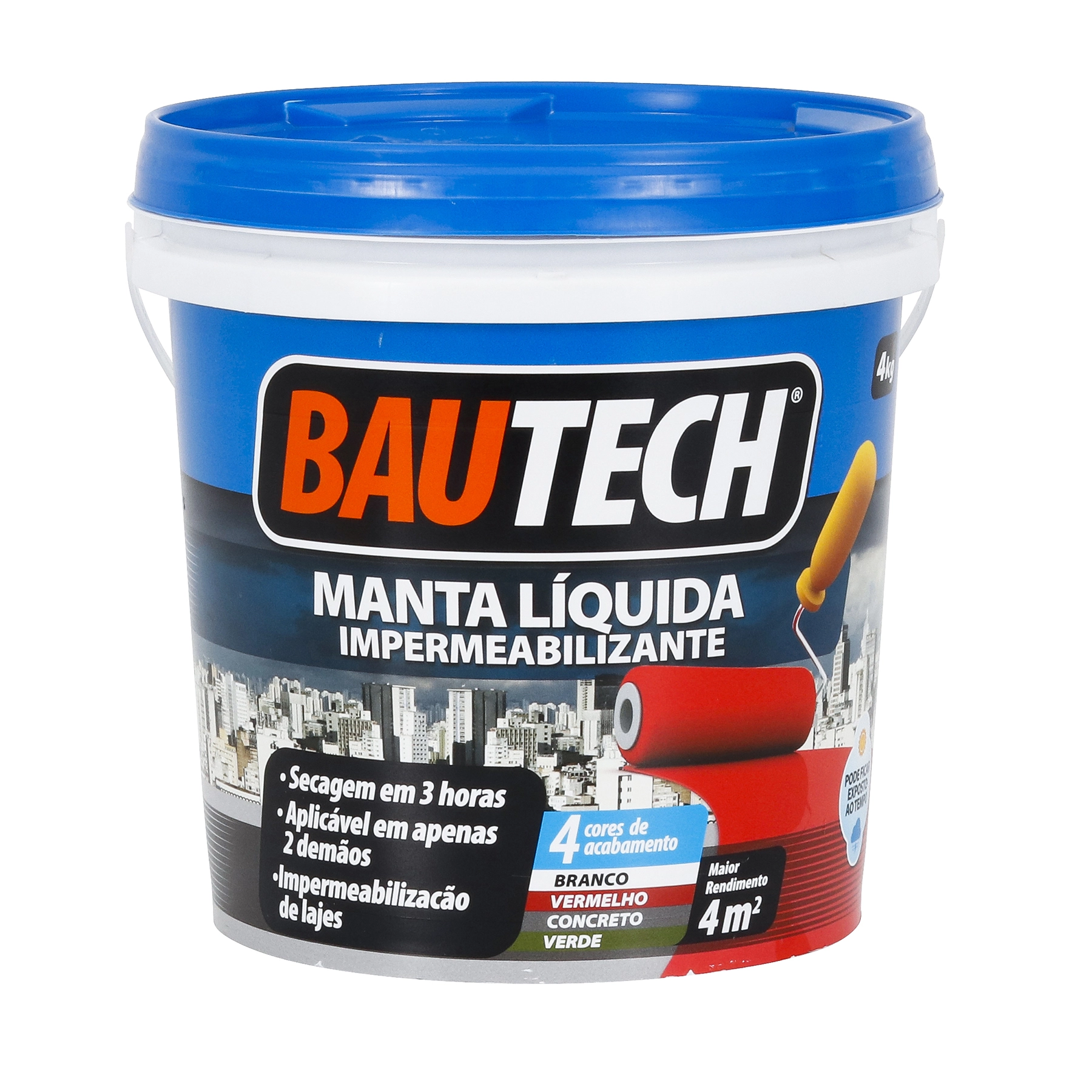 Manta Líquida Impermeabilizante Bautech 4kg Branco