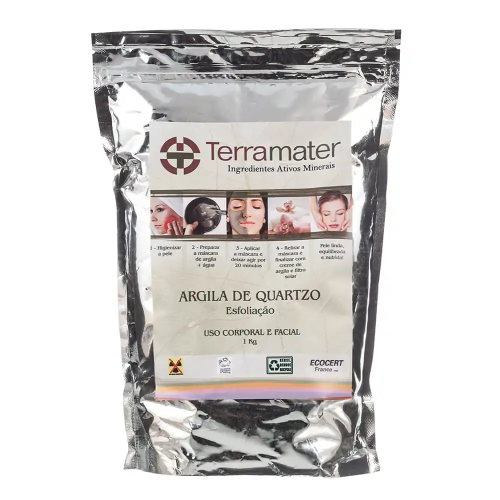 Cristais de Quartzo Esfoliantes Orgânico 1Kg - Terramater