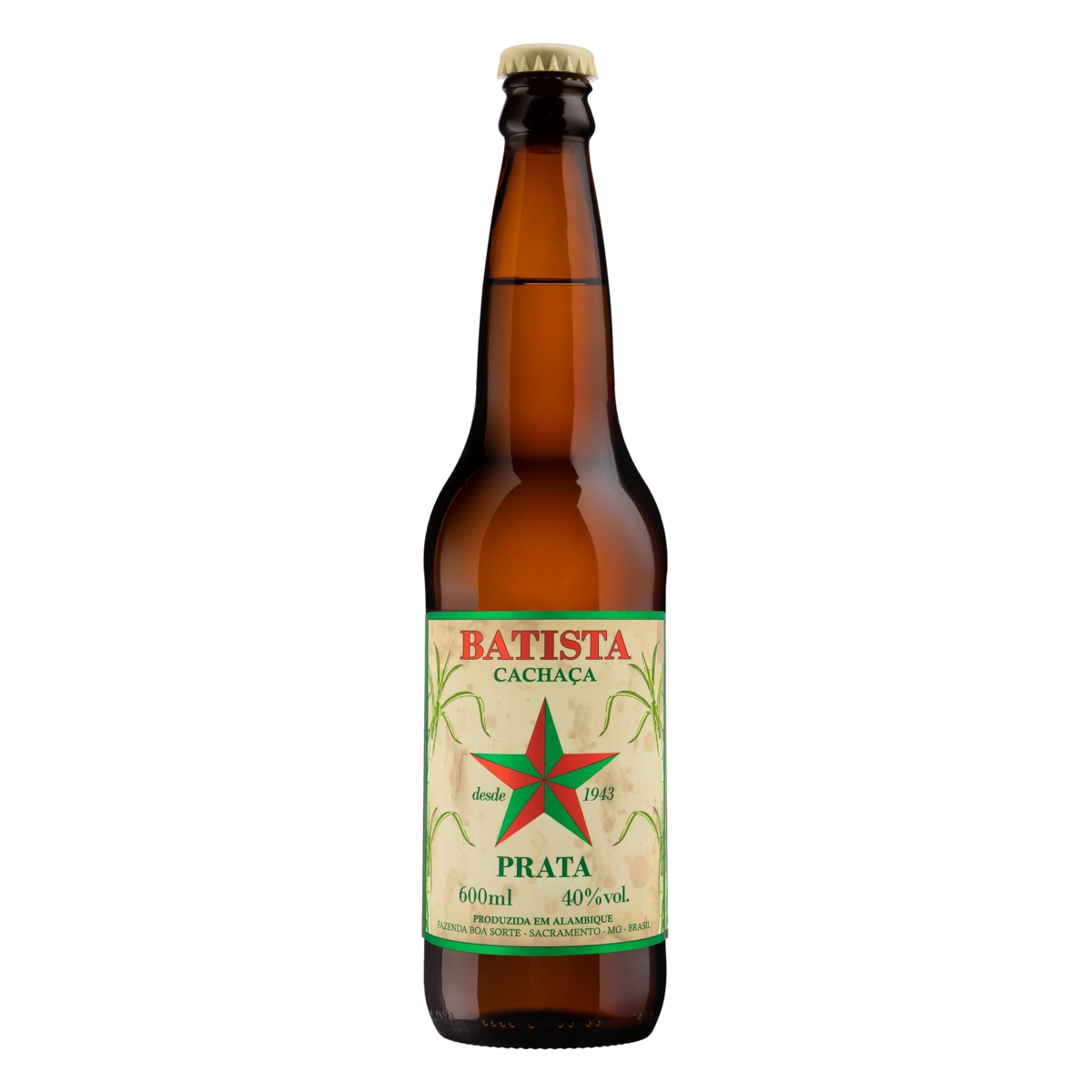 Cachaça Prata Batista Garrafa 600ml