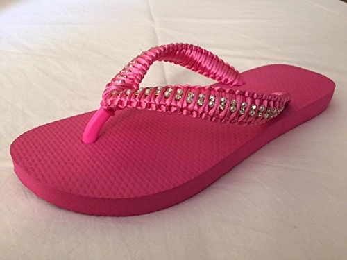 Havaianas Women S Top Slippers Decorated With Macrame Tape Handmade