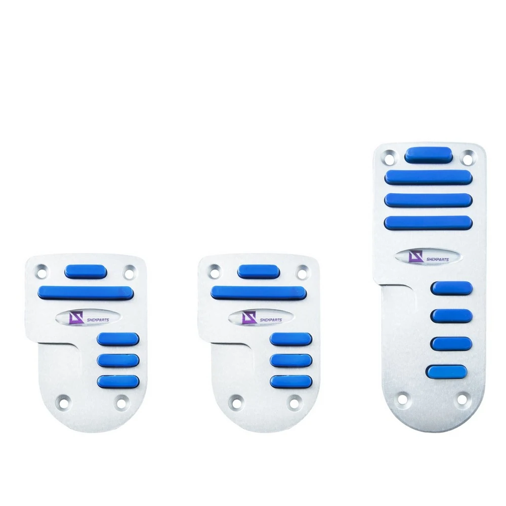 Pedaleira Sport Modelo II Aluminium Anodizado Azul - SHEK PARTS 09006
