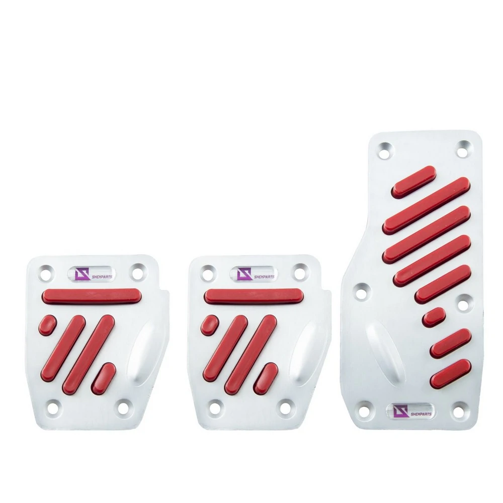 Pedaleira Sport Modelo III Aluminium Anodizado Vermelho - SHEK PARTS 09011
