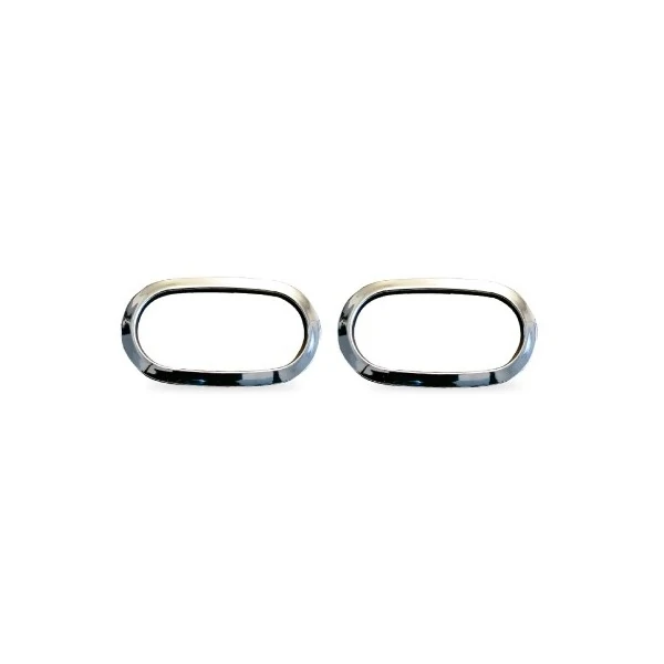 Jogo de Molduras da Lanterna de Seta do Para-lama MITSUBISHI L200/PAJERO Cromada - SHEK PARTS 019006