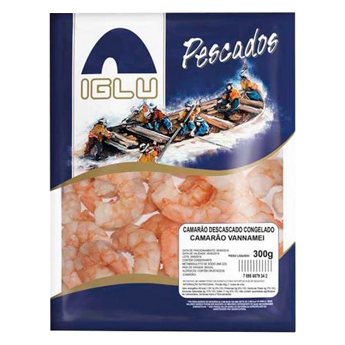Camarao Rosa Descascado Congelado Iglu 300g