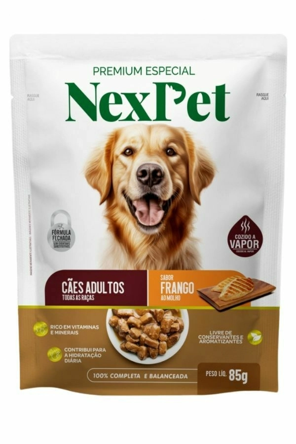 Alim Caes Nexpet 85g Adulto Frango Sache