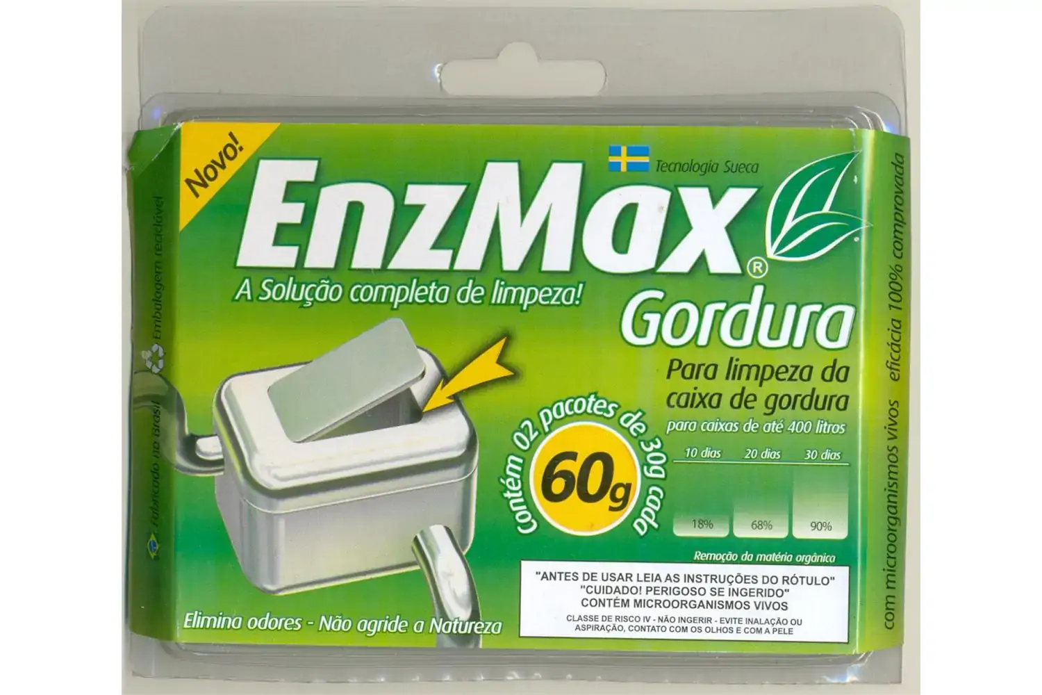 Elimin Odores Enzmax P/gordura 60gr