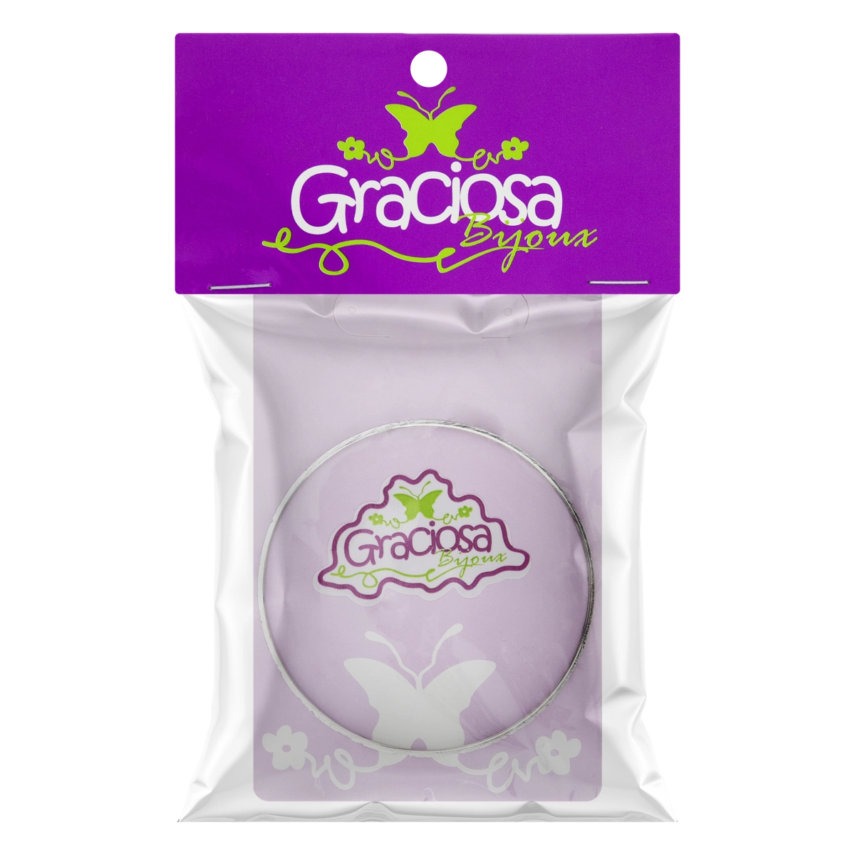 Pulseira Argola Graciosa Bijoux Lilás