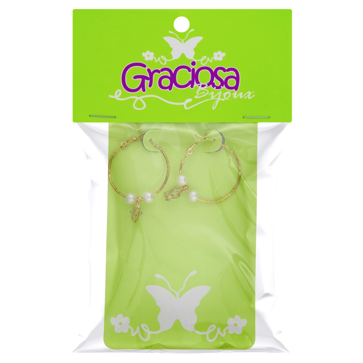 Brinco Dourado Argola Graciosa Bijoux