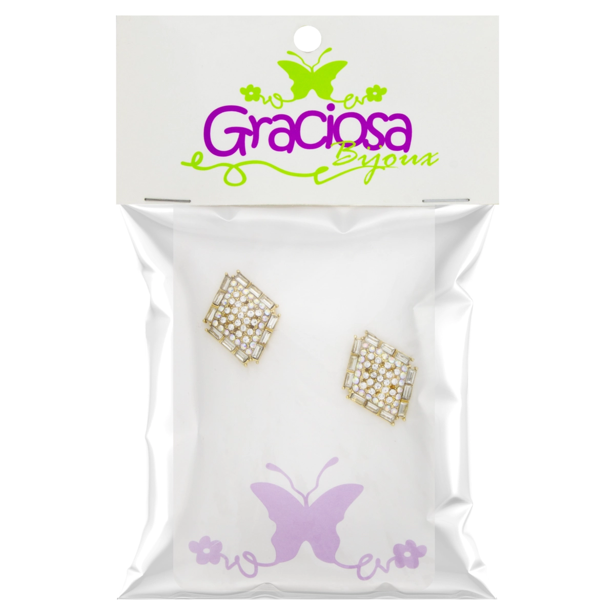 Brinco Graciosa Bijoux Branco Pequeno