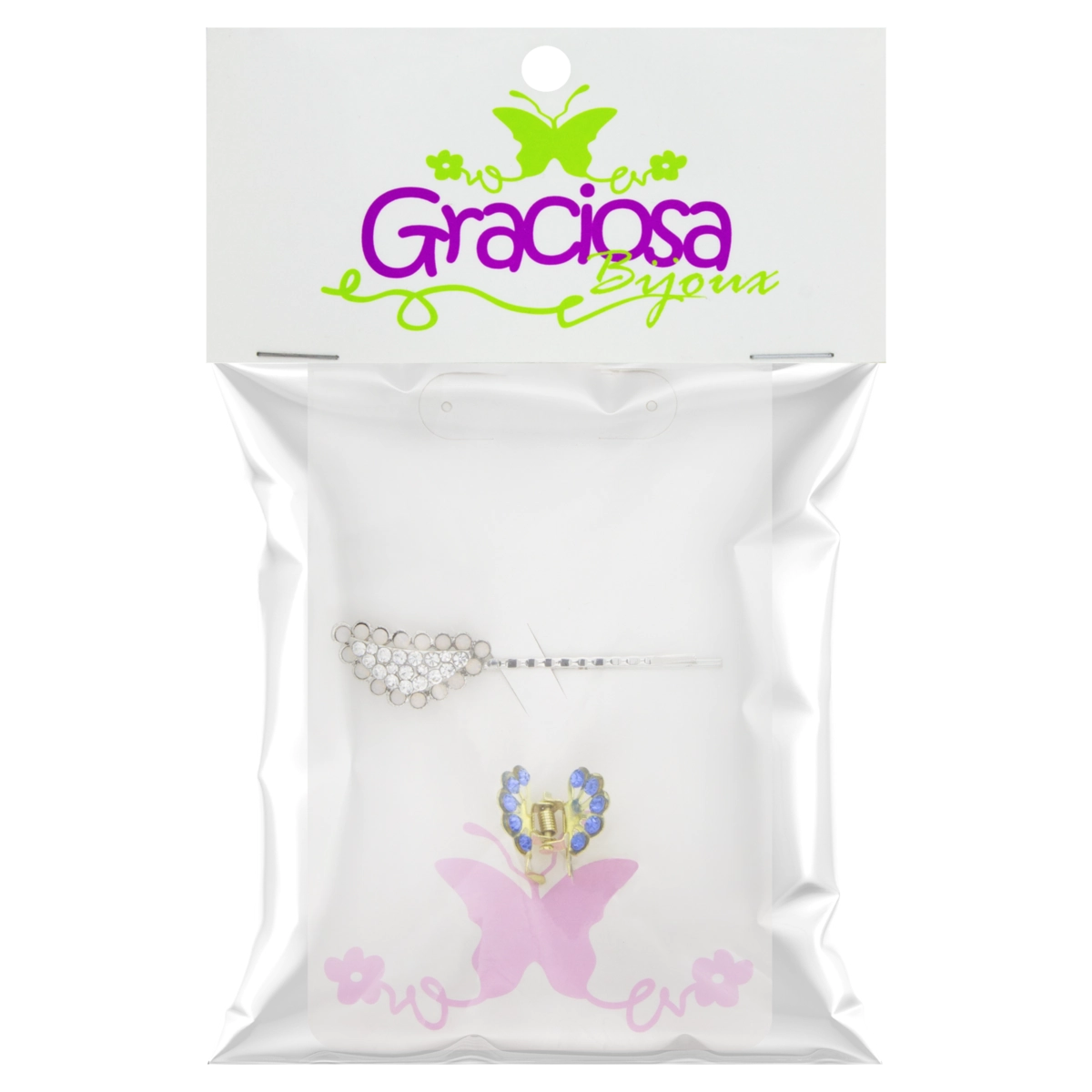 Presilha Graciosa Bijoux Branco 2 Unidades