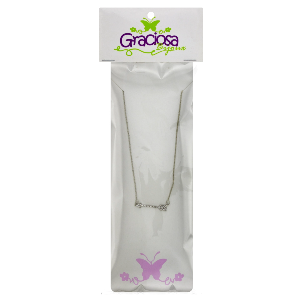 Gargantilha Branco Graciosa Bijoux
