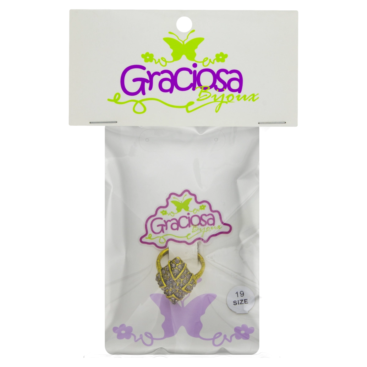 Anel Dourado Graciosa Bijoux 19