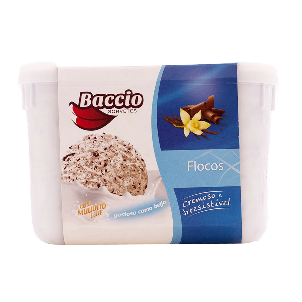 Sorvete Baccio 2l Flocos