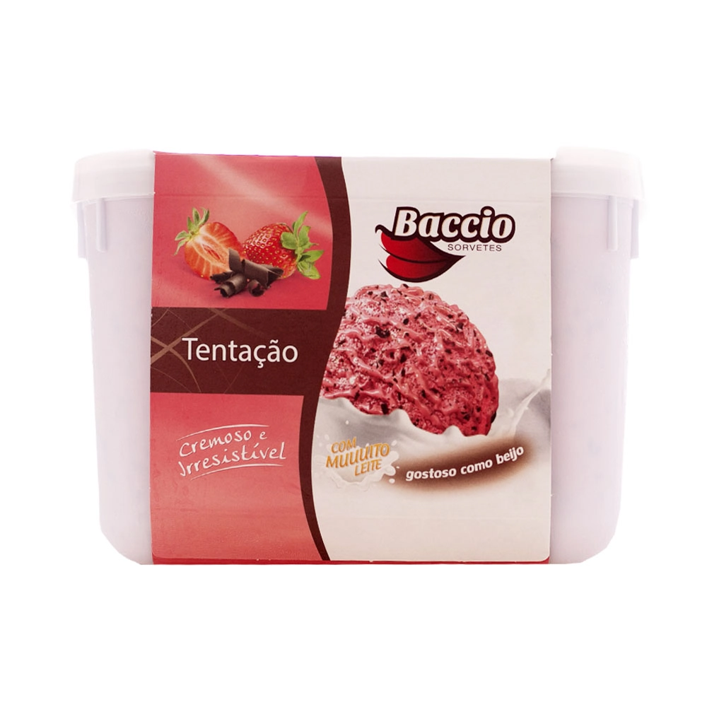 Sorvete Baccio 2l Tentacao