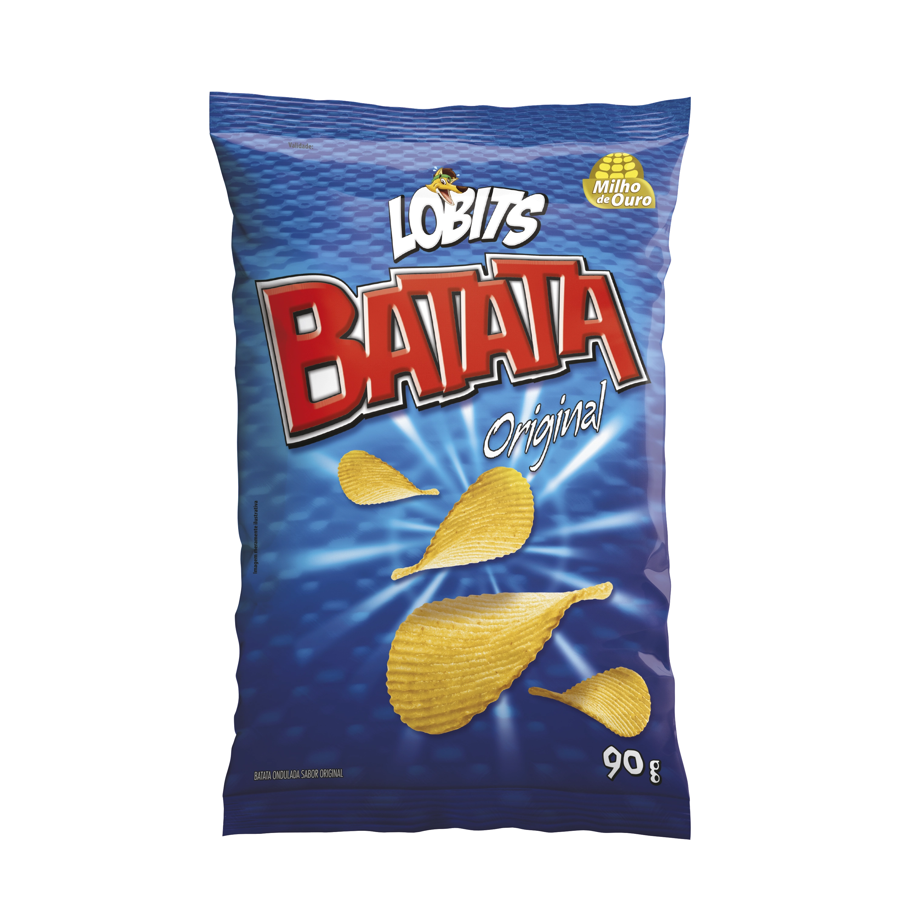 Batata Ondulada 90g Lobits Original