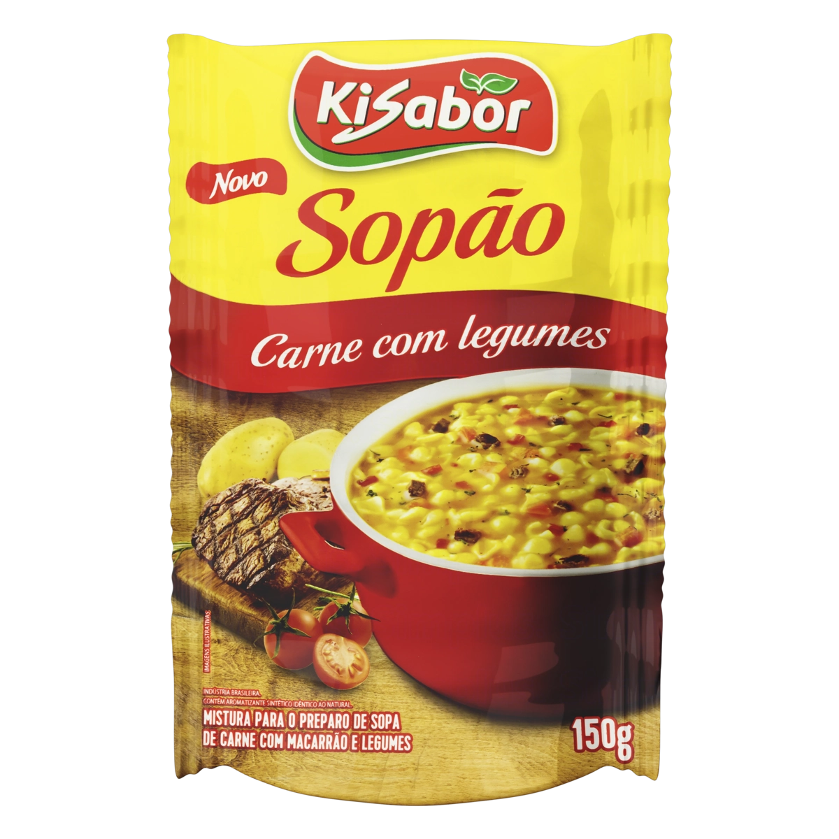 Sopão Carne Com Legumes Kisabor Sachê 150g