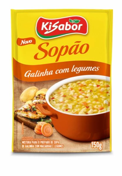 Sopão Galinha Com Legumes Kisabor Sachê 150g
